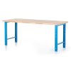 Výškově nastavitelný dílenský stůl Basic, 200 x 80 cm, modrá - ral 5012 (Barva modrá - ral 5012)