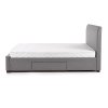 Postel Modena 160 × 200 cm, šedá (Barva šedá)