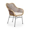 Jídelní židle Percy, ratan / černá (Barva ratan)