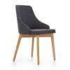 Jídelní židle Toledo, tmavě šedá / buk (Barva tmavě šedá)