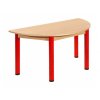 Dětský stůl Bellio půlkruhový, 120x60 cm