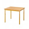 Školní stůl Comenius, 80x80 cm, pevný