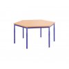 Školní stůl Hexa, 140x140 cm, stavitelný