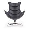 15882 14 kreslo luxor cerna stribrna