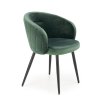 Jídelní židle Meta, zelená / černá (Barva zelená)