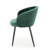 Jídelní židle Meta, zelená / černá (Barva zelená)
