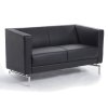 Pohovka Manhattan, dvojsedák, černá (Barva černá)