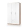 Šatní skříň Lima III, bílá (Barva bílá)