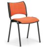 Konferenční židle SMART - černé nohy, oranžová (Barva oranžová)