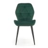 Jídelní židle Pelor, zelená / černá (Barva zelená)