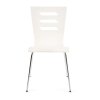Jídelní židle Heaven, bílá / stříbrná (Barva bílá)
