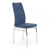 Jídelní židle Sabrina - výprodej, modrá / stříbrná