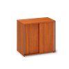 Nízká skříň s posuvnými dveřmi ProOffice 80 x 45 x 74,2 cm, ořech (Barva ořech)