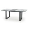 Jídelní stůl Marley, mramor / černá (Barva šedá || mramor)