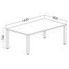 30393 3 stul prooffice b 140 x 80 cm tresen