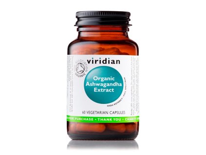 Ashwagandha Extract 60 kapslí Organic