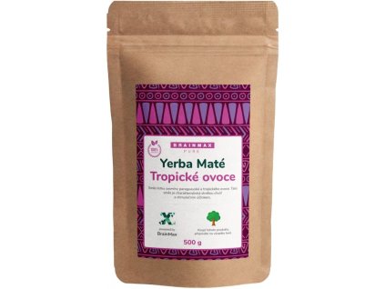 Votamax BrainMax Pure Organic Yerba Maté Tropické ovoce 500 g