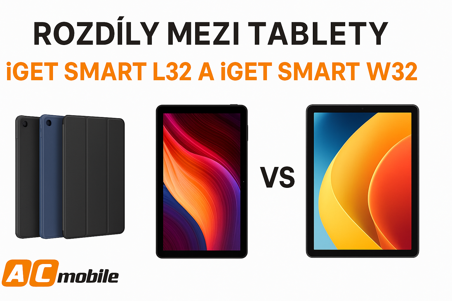 Rozdíly mezi tablety iGET SMART L32 a iGET SMART W32 – a proč si s výběrem obalu nemusíte dělat starosti