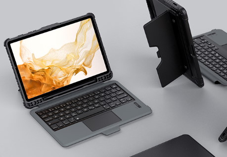 Outdoorové pouzdro na Samsung Galaxy Tab S7/S8/S7+/S8+ s klávesnicí