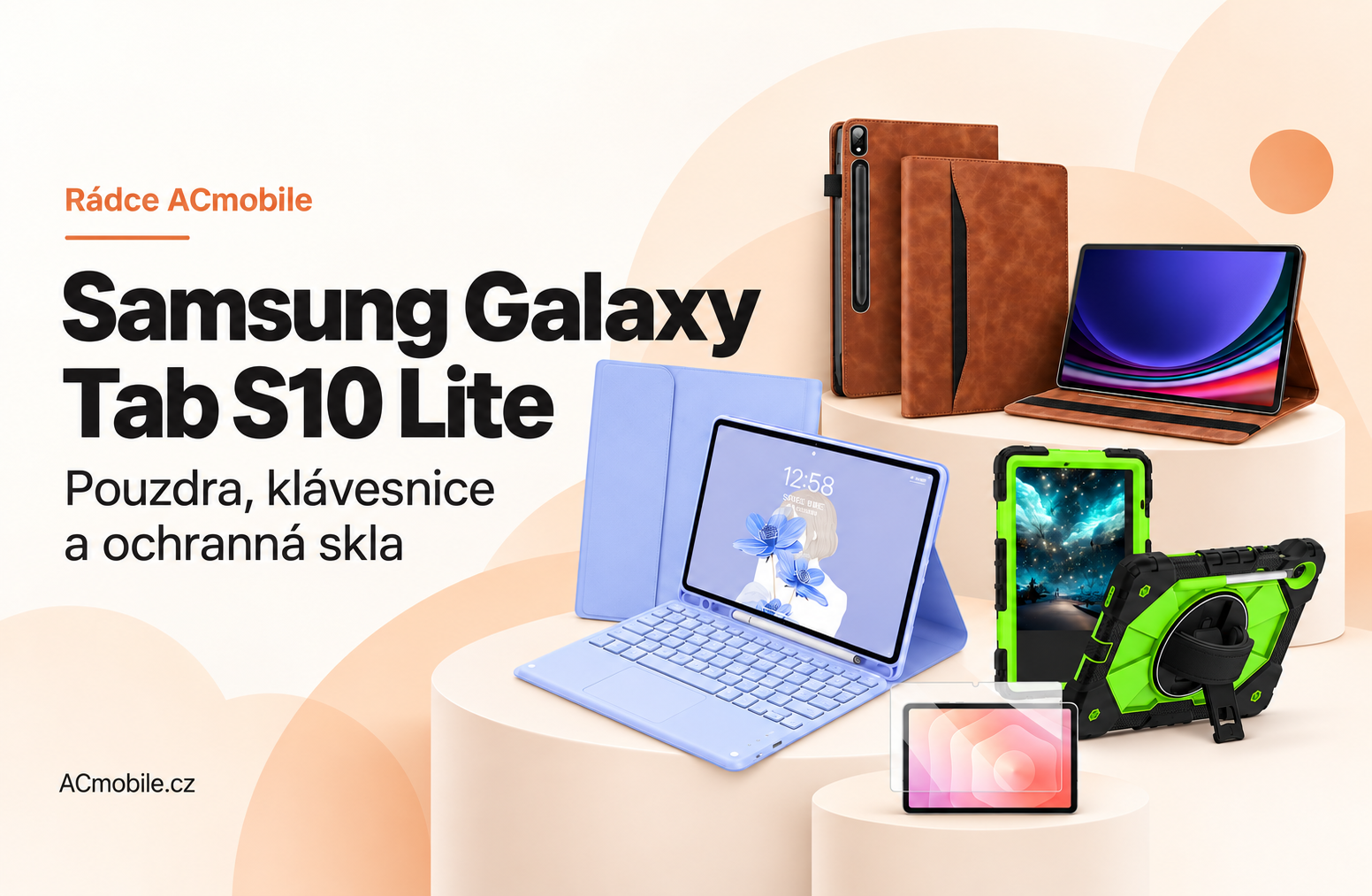 Samsung Galaxy Tab S10 Lite: jak vybrat pouzdro, klávesnici a sklo