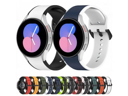 Luxusní dvoubarevný pásek na hodinky samsung galaxy watch 0