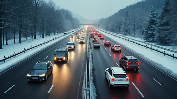 elektromobily sa v zime na diaľnici vybijú