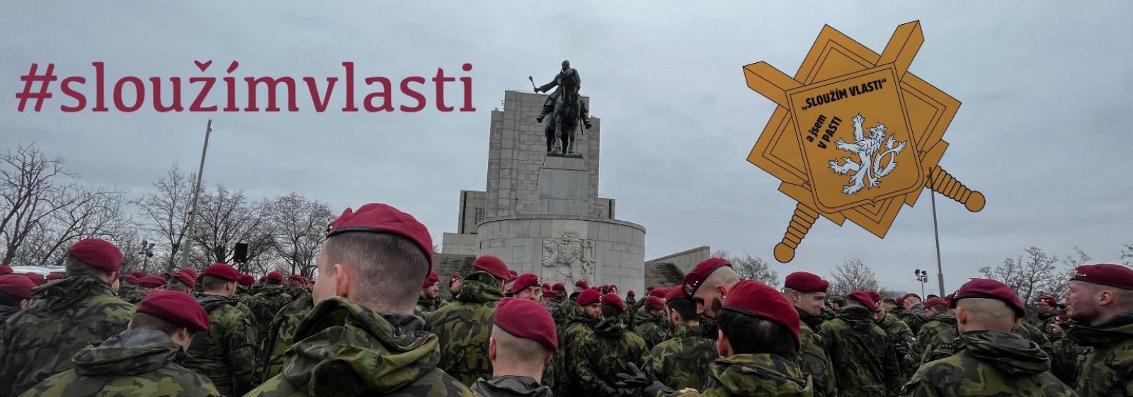 Samolepka - ,,Sloužím vlasti"