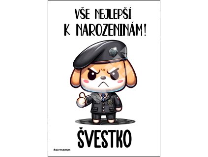 Přáníčko - K narozeninám PČR