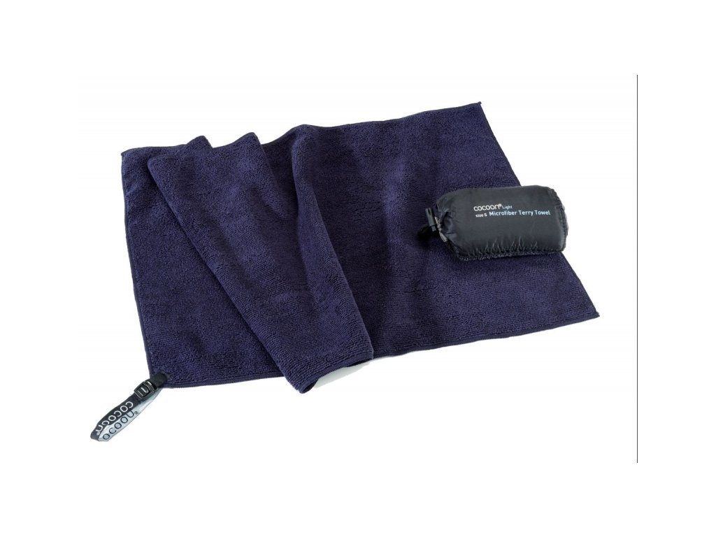 Cocoon cestovní ručník Microfiber Terry Towel Light M dolphin grey