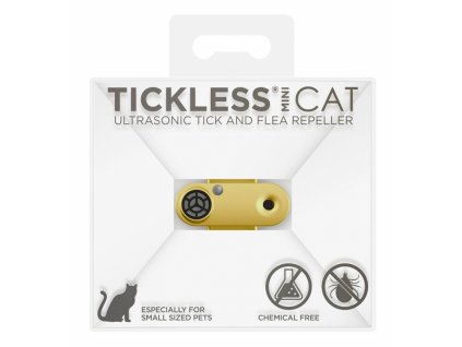 Tickless ultrazvukový odpuzovač klíšťat Mini Cat gold