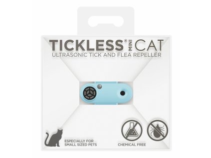 Tickless ultrazvukový odpuzovač klíšťat Mini Cat light blue