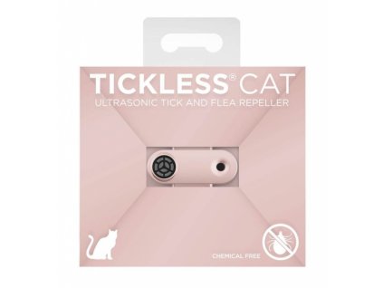 Tickless ultrazvukový odpuzovač klíšťat Mini Cat pink