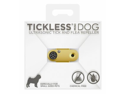 Tickless ultrazvukový odpuzovač klíšťat Mini Dog gold