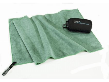 Cocoon cestovní ručník Microfiber Terry Towel Light M bamboo green