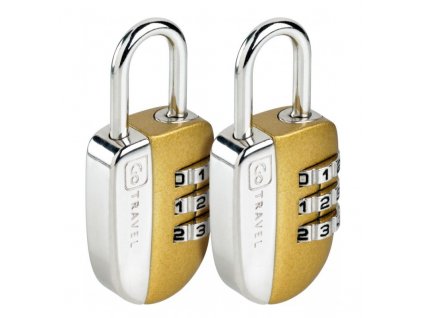 Go Travel sada zámků Secure Lock gold