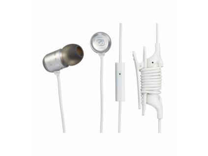 Go Travel sluchátka Mobile Control Earphones white