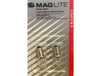 Maglite žárovka White Star 2-Cell C & D