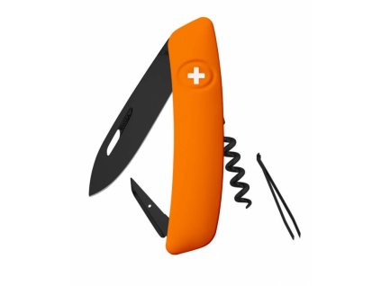 Swiza kapesní nůž D01 Allblack Standard orange
