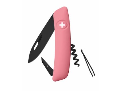 Swiza kapesní nůž D01 Allblack Standard pink