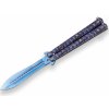 Joker motýlek aluminium blue ornamet one edge 105 mm