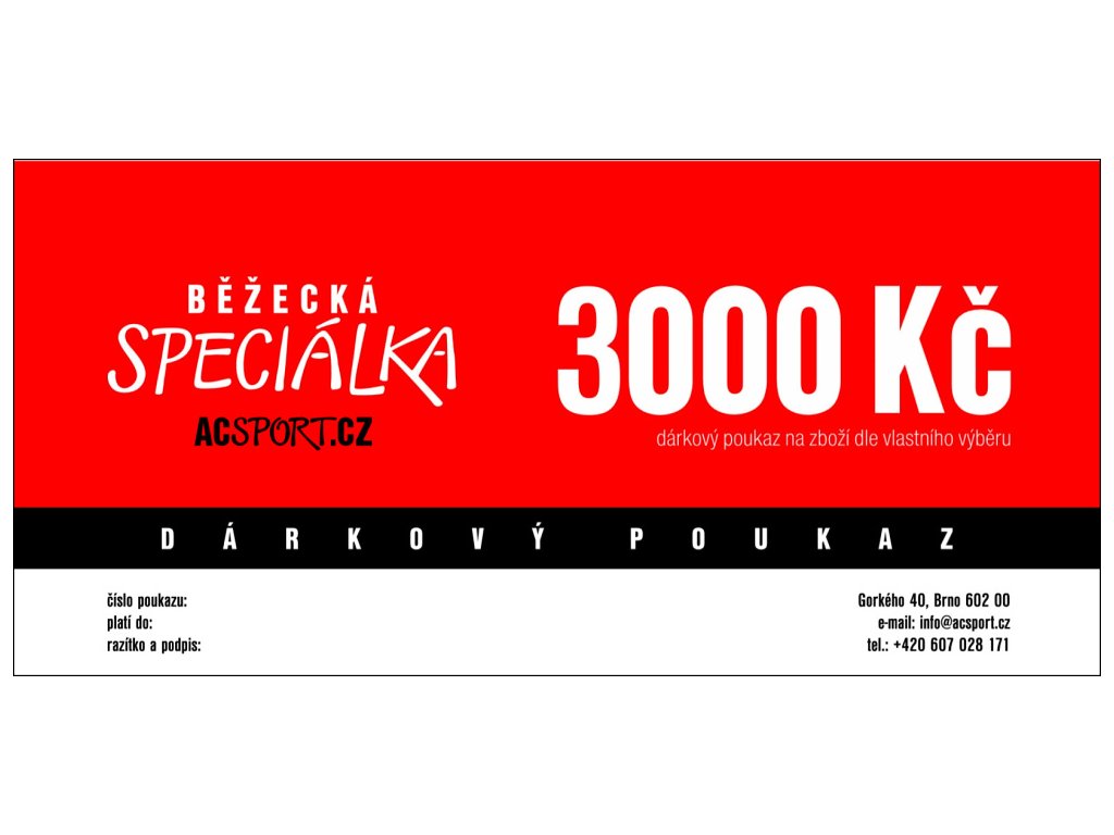 Darkovy poukaz 3000