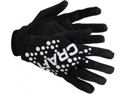 craft printed glove black