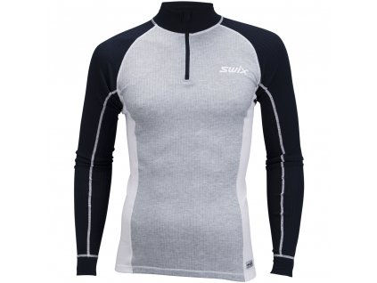 SWIX raceX classic LS stojáček M - Grey Melange