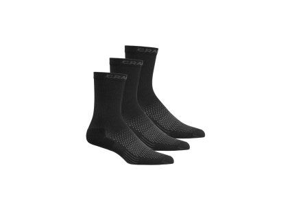 ponozky craft core dry high 3 pack cerna