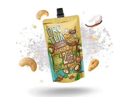 lifelike 2gogo protein cashew coconut spread 80 g