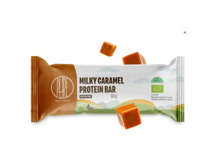 brainmax pure protein bar bio 60 g mlecny karamel