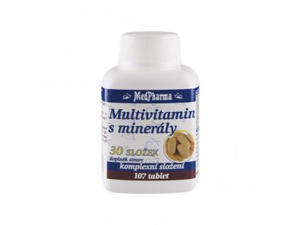 medpharma multivitamin s mineraly 30 slozek 107 tablet