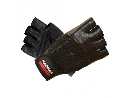 madmax fitness rukavice clasic mfg248 black black