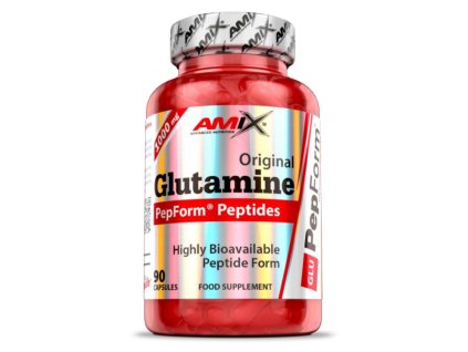 amix peptide pepform glutamine 500 mg 90 kapsli