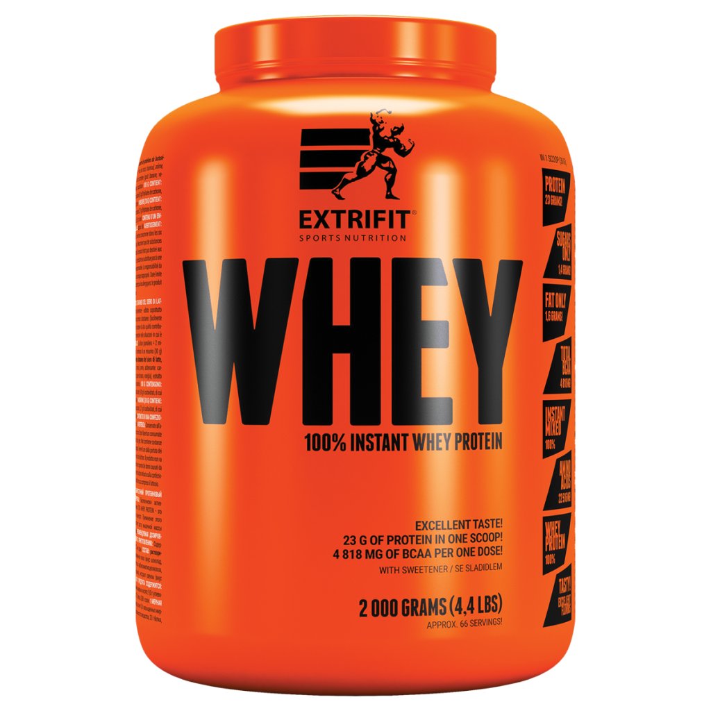 Extrifit 100% Instant Whey Protein, 2000 g Příchuť: čokoláda